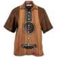 Vintage Guitar Leather Music Hawaiian Shirt Design View For Resort Travel And Thoughtful Gifting