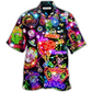 Neon Mexico Hawaiian Shirt Pattern View For Relaxed Warm Weather Outfits