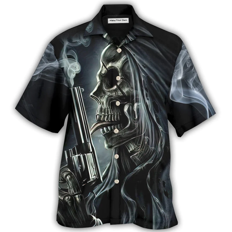 Skull I'll Put Trunk Hawaiian Shirt Artwork View For Weekend Travel And Beach Style