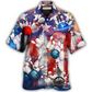 Bowling Independence Day Hawaiian Shirt Artwork View For Weekend Travel And Beach Style