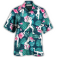 Tropical Floral Aerobics Hawaiian Shirt For Coastal Adventures And Warm Weather Wear