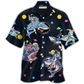 Shark Astronaut Galaxy Sky Hawaiian Shirt For Warm Weather Adventures And Everyday Comfort