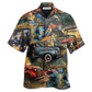 Vintage Classic Car Hawaiian Shirt For Resort Holidays Beach Travel And Relaxed Casual Fashion