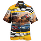 Off Road Racing Hawaiian Shirt For Resort Travel Summer Outings And Casual Gatherings