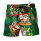 Tiki Christmas Beach Shorts For Tropical Holidays And Lightweight Summer Style