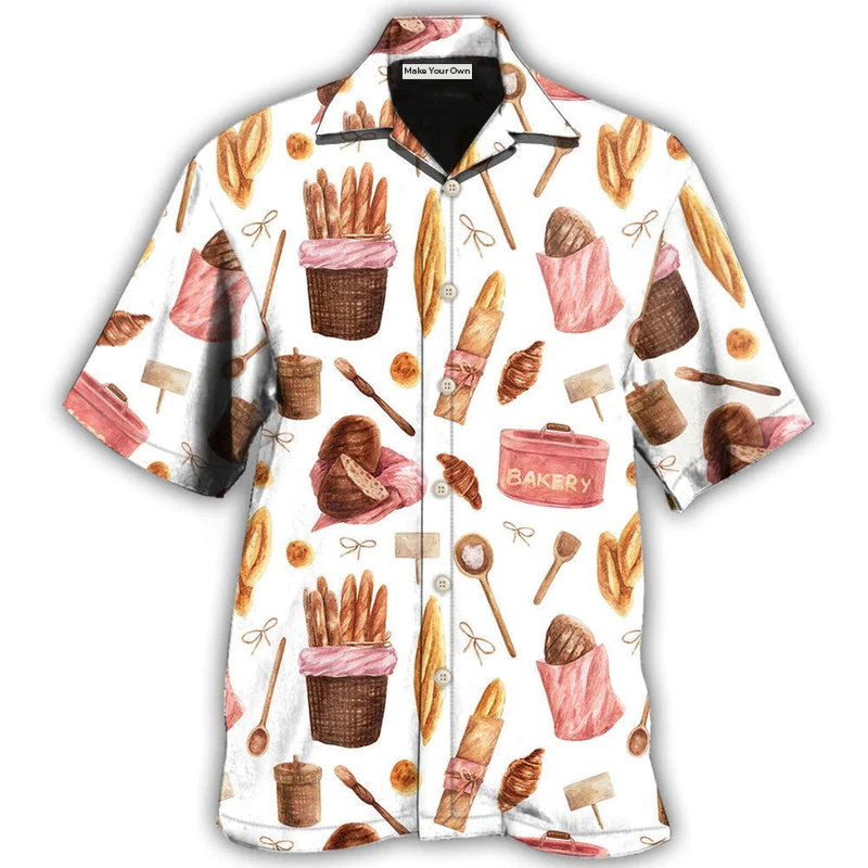 Cute Baking Hawaiian Shirt For Vacation Getaways Resort Wear And Casual Celebrations