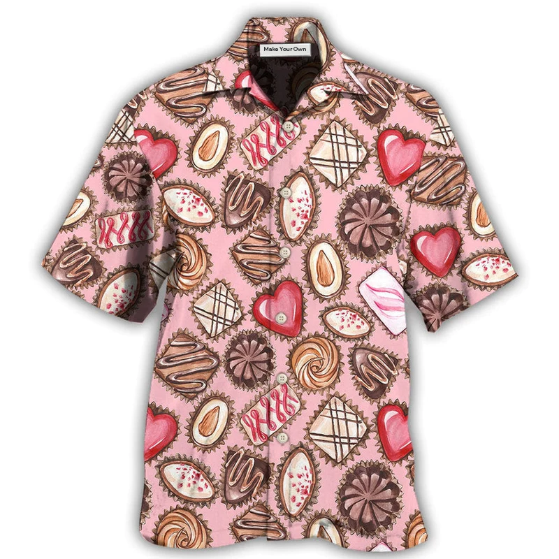 Chocolate Power Hawaiian Shirt Design View For Resort Travel And Thoughtful Gifting