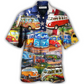 Camping Independence Day American Hawaiian Shirt For Resort Getaways And Comfortable Summer Activities