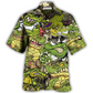 Crocodile Vibe Hawaiian Shirt Pattern Detail For Summer Holidays And Outdoor Fun