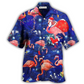 Flamingo Fantastic Hawaiian Shirt Artwork Detail For Tropical Trips And Casual Outings