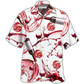 Red Wine Chill Tonight Hawaiian Shirt Design View For Casual Summer Styling