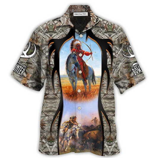 Bohemian Bow Arrow Hunting Hawaiian Shirt For Summer Vacation And Beach Travel