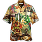 Dragon Coffee Hawaiian Shirt Artwork Detail For Tropical Trips And Casual Outings