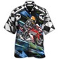 Dog Motorbike Dogs Motogp Hawaiian Shirt For Beach Parties And Weekend Getaways
