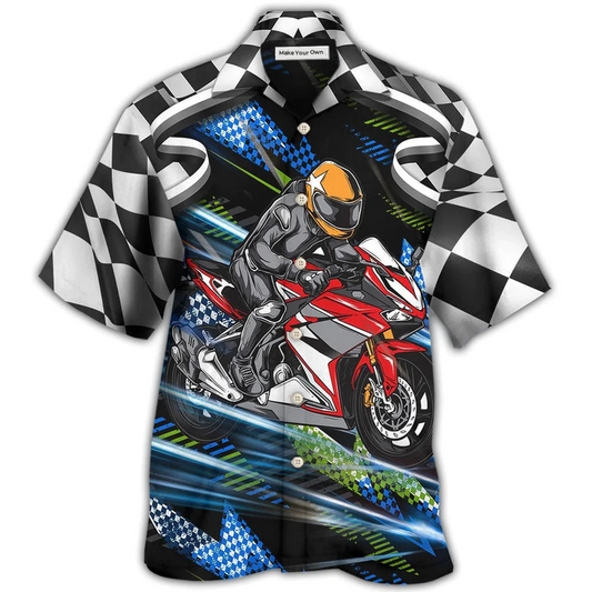 Dog Motorbike Dogs Motogp Hawaiian Shirt For Beach Parties And Weekend Getaways