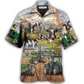 Tractor Cow Farm Hawaiian Shirt Design Detail For Sunny Adventures And Casual Wear