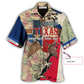 Texas Peace Personalized Hawaiian Shirt Design View For Resort Travel And Thoughtful Gifting