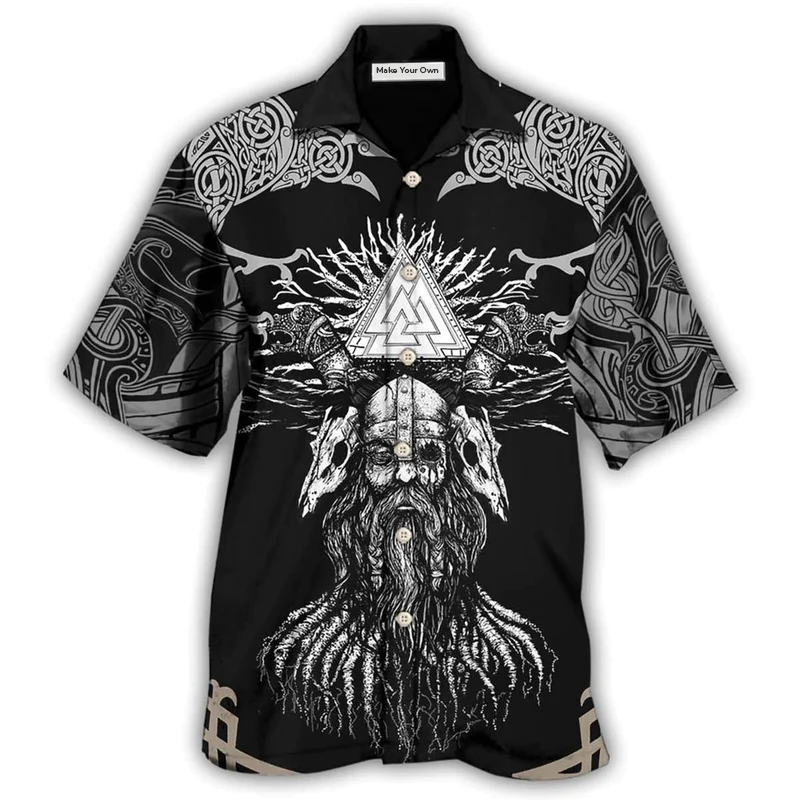 Viking Warrior Hawaiian Shirt For Beach Days Resort Trips And Relaxed Everyday Style