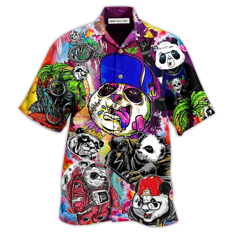 Panda Hawaiian Shirt For Coastal Adventures Summer Events And Everyday Comfort