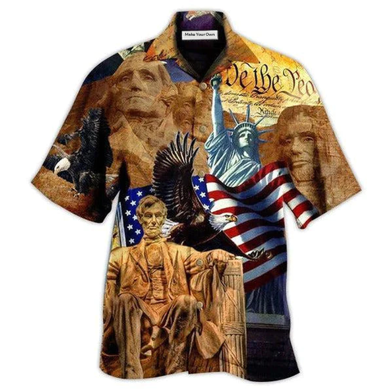 American Land Hawaiian Shirt Design View For Resort Travel And Thoughtful Gifting