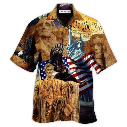 American Land Hawaiian Shirt Design View For Resort Travel And Thoughtful Gifting