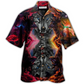 Wolf Darkness Galaxy Sky Hawaiian Shirt Pattern View For Relaxed Warm Weather Outfits