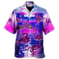 Flamingo Flock Pigeons Hawaiian Shirt For Summer Vacation And Beach Travel