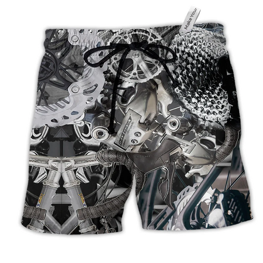 Bike When In Doubt Pedal It Out Bicycle Hawaiian Beach Shorts For Weekend Getaways And Travel