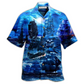 Ship Nautical Pirate Romantic Moonlight Fantastic Hawaiian Shirt Artwork Detail For Resort Trips And Outdoor Activities