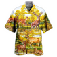 Autumn Deer Hawaiian Shirt For Resort Holidays Beach Travel And Relaxed Casual Fashion
