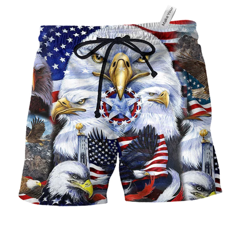 Americana Beach Shorts For Coastal Adventures And Weekend Casual Style