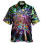 Bohemian Funny Colorful Guitar Music Hawaiian Shirt Artwork View For Coastal Escapes And Resort Style
