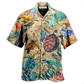 Turtle Ocean Hawaiian Shirt For Vacation Days And Relaxed Coastal Outings