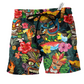 Tiki Hawaii Beach Shorts For Coastal Adventures And Laid Back Styling