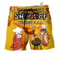 Food Sausage Americana Beach Shorts For Casual Day Trips And Lightweight Summer Style
