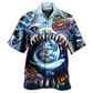 Earth Shark Hawaiian Shirt Artwork Detail For Tropical Trips And Casual Outings