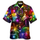 Neon Snowman Christmas Dance Tree Light Hawaiian Shirt For Summer Events And Casual Outdoor Wear