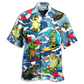 Happy Turtle Surf Hawaiian Shirt Design View For Casual Summer Styling
