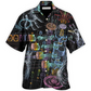 Neon Mechanic Hawaiian Shirt For Island Holidays Summer Parties And Casual Outdoor Wear