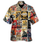 Motorcycle Creative Pattern Hawaiian Shirt All Over Print Detail For Thoughtful Gifting