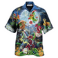 Floral Dragon Moon Hawaiian Shirt For Vacation Days And Relaxed Coastal Outings