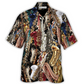 Saxophone Therapy Hawaiian Shirt Pattern Detail For Summer Holidays And Outdoor Fun