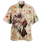 Bohemian Floral Girl Hawaiian Shirt Design View For Casual Summer Styling