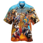 Western Country Hawaiian Shirt For Vacation Getaways Resort Wear And Casual Celebrations