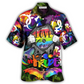 Rainbow Pride Hand Hawaiian Shirt Pattern Detail For Vacation Travel And Daily Wear