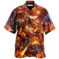 Dragon Fire Combat Amazing Hawaiian Shirt Design Detail For Sunny Adventures And Casual Wear