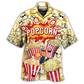 Food Popcorn Answer Bang Hawaiian Shirt Artwork View For Coastal Escapes And Resort Style