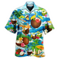 Coconut Summer Beach Hawaiian Shirt For Vacation Days And Relaxed Coastal Outings