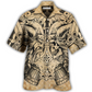 Vintage Viking Warrior And Skull Hawaiian Shirt For Tropical Getaways Outdoor Fun And Everyday Wear