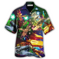 Combat Aircraft Sky Christmas Hawaiian Shirt Artwork View For Weekend Travel And Beach Style